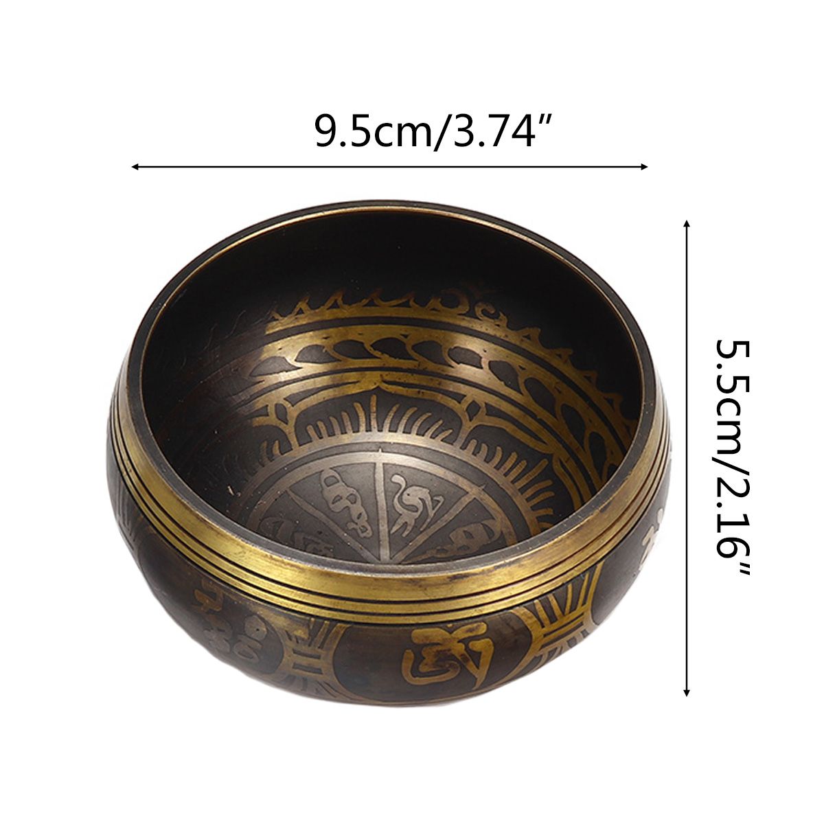 Tibetan-Singing-Bowl-Set-Yoga-Buddhism-Nepal-Chakra-Meditation-Copper-Crafted-1760422