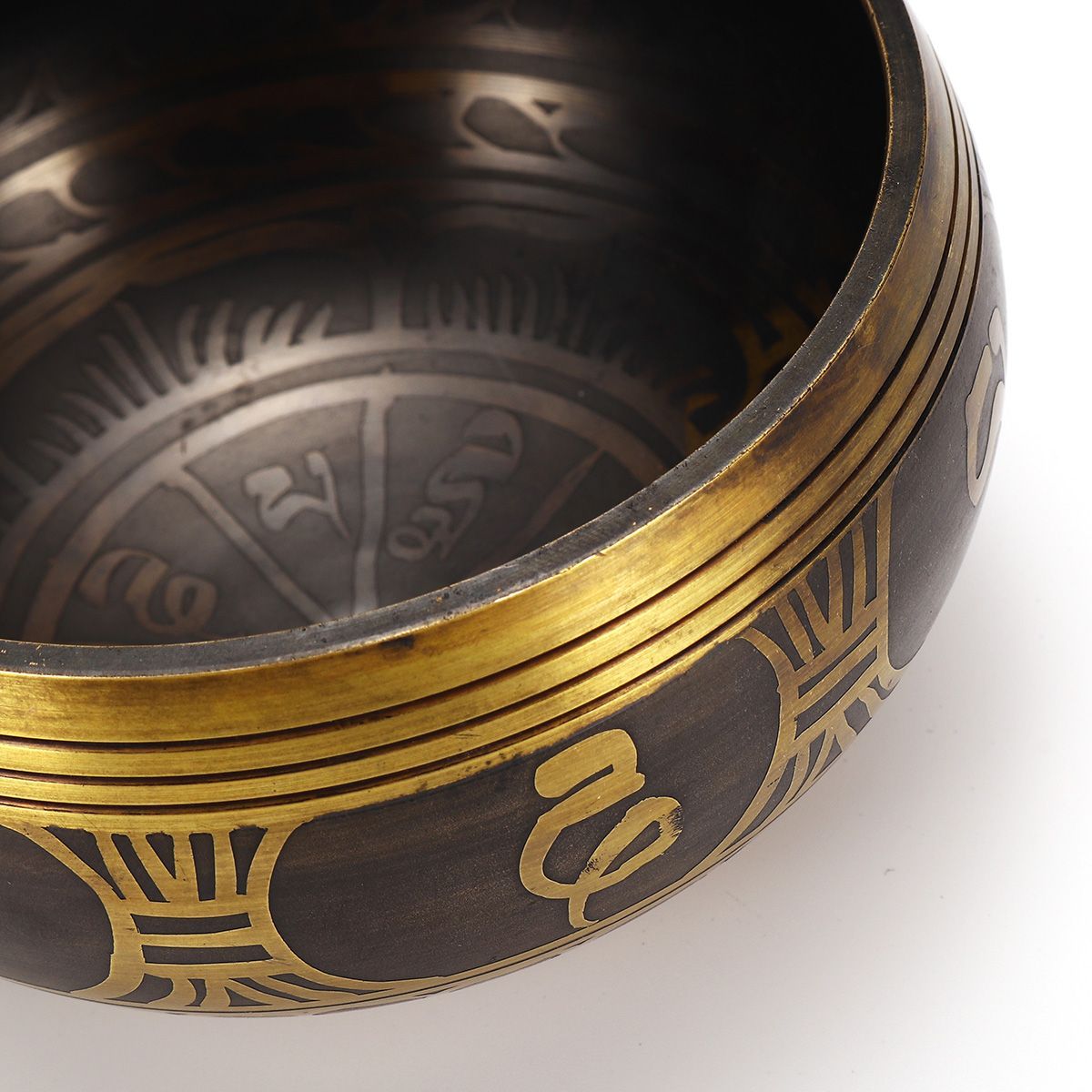 Tibetan-Singing-Bowl-Set-Yoga-Buddhism-Nepal-Chakra-Meditation-Copper-Crafted-1760422