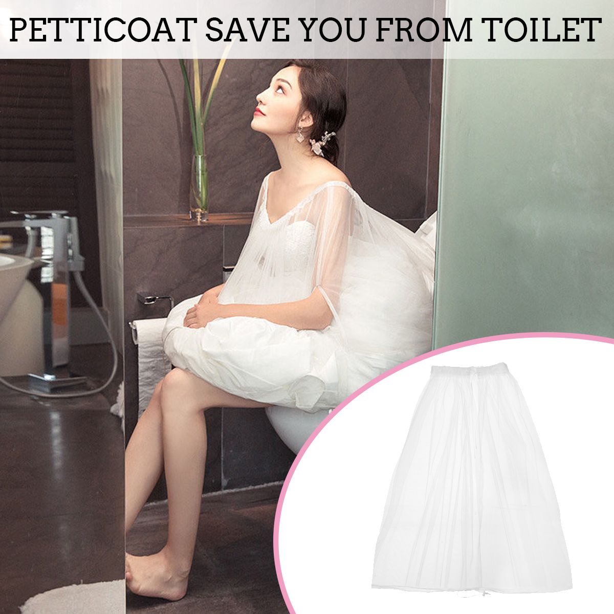 Toilet-Buddy-Petticoat-for-Bridal-Wedding-Dress-Gather-Skirts-Underskirt-65-105cm-1557825