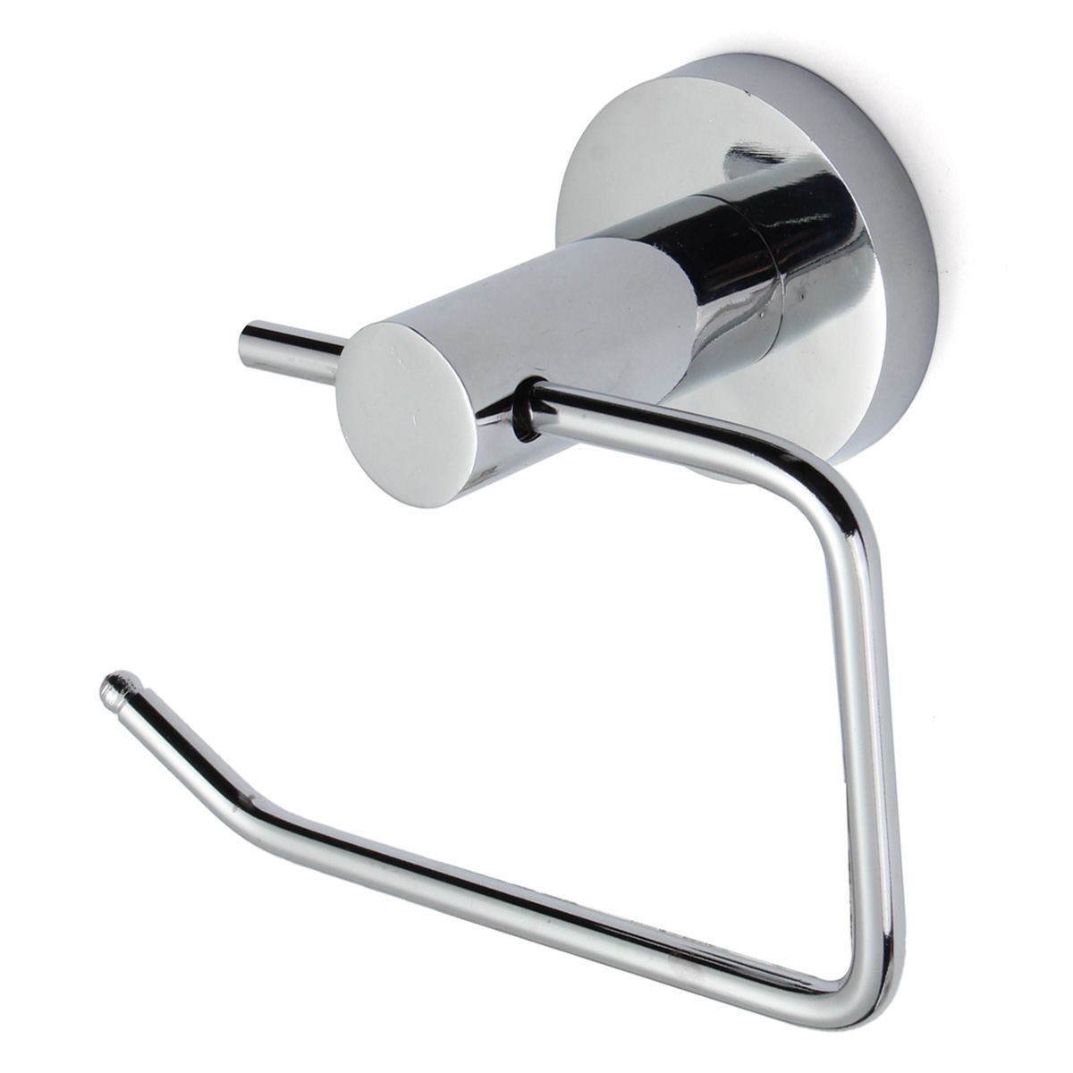Toilet-Roll-Tissue-Paper-Dispenser-Holder-Wall-Mounted-Ring-Hoop-Hook-Chrome-New-1339556