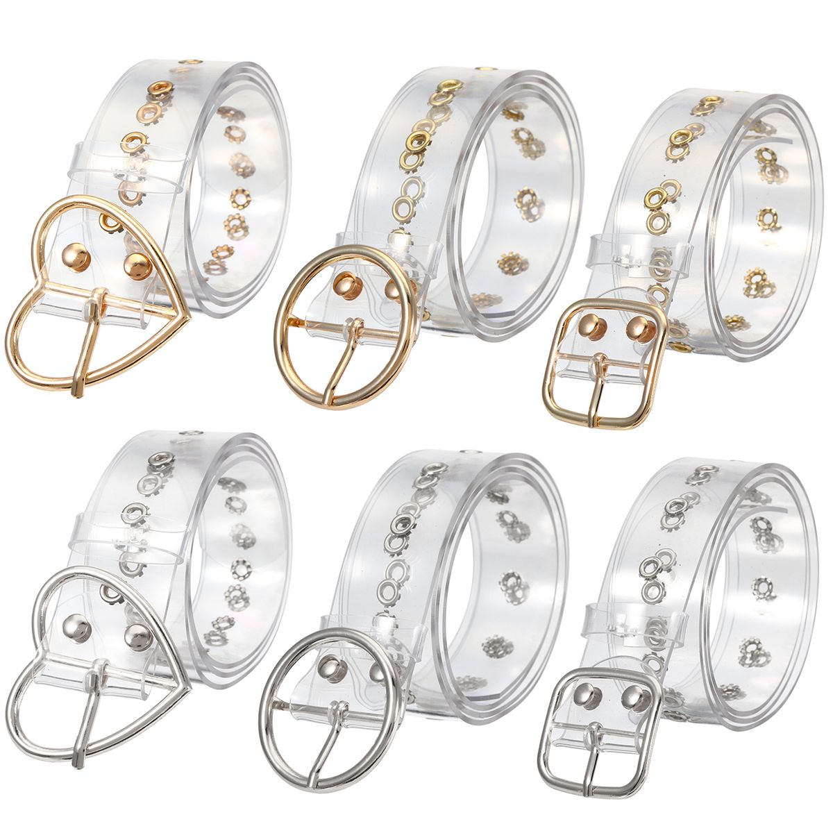 Transparent-Womens-Chic-Wide-Belt-Pin-Heart-Round-Shape-Belt-Buckle-Clear-Waist-1516496