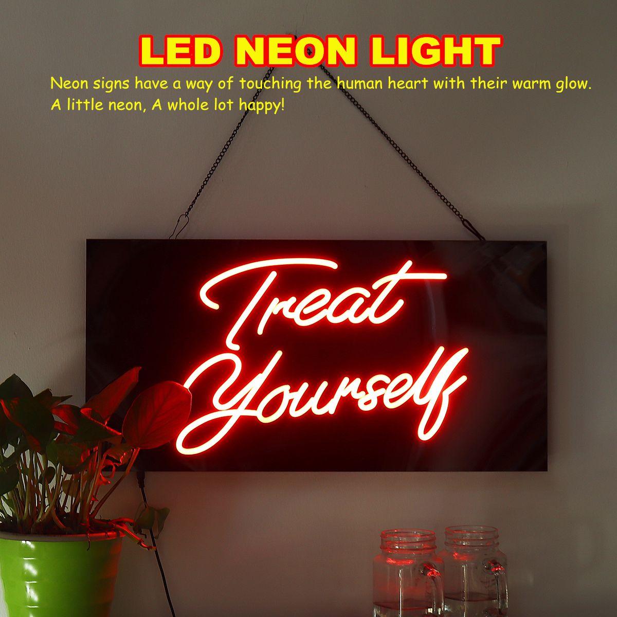 Treat-Yourself-Neon-Sign-Light-Pub-Party-Home-Room-Shop-Wall-Decorations-1573642