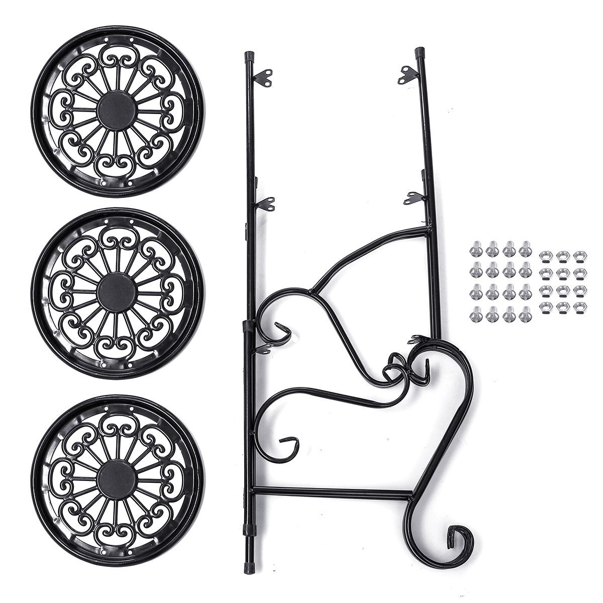 UK-Metal-Flower-Stand-Plant-Pot-Holder-Space-Saving-Decorative-Display-Shelf-DIY-1682478