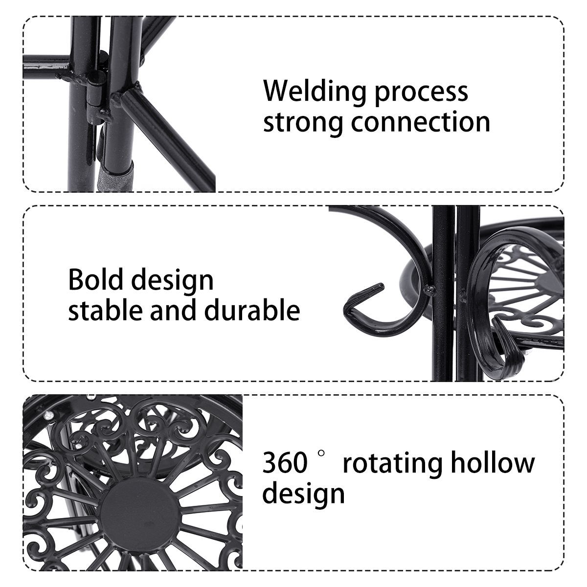 UK-Metal-Flower-Stand-Plant-Pot-Holder-Space-Saving-Decorative-Display-Shelf-DIY-1682478
