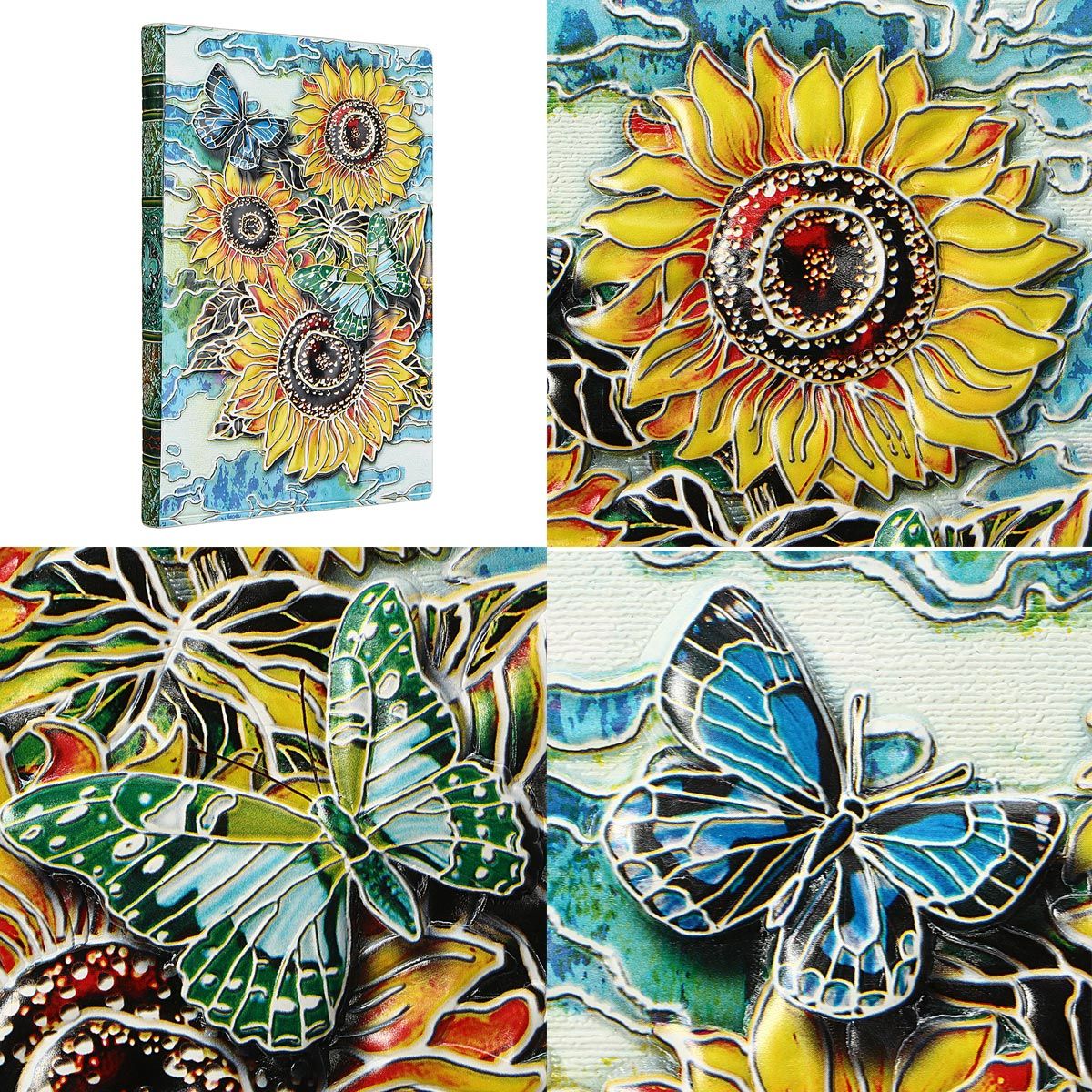 Vintage-3D-Embossed--Sunflower-Travel-Diary-Notebook-Journal-Leather-Notepad-1528170