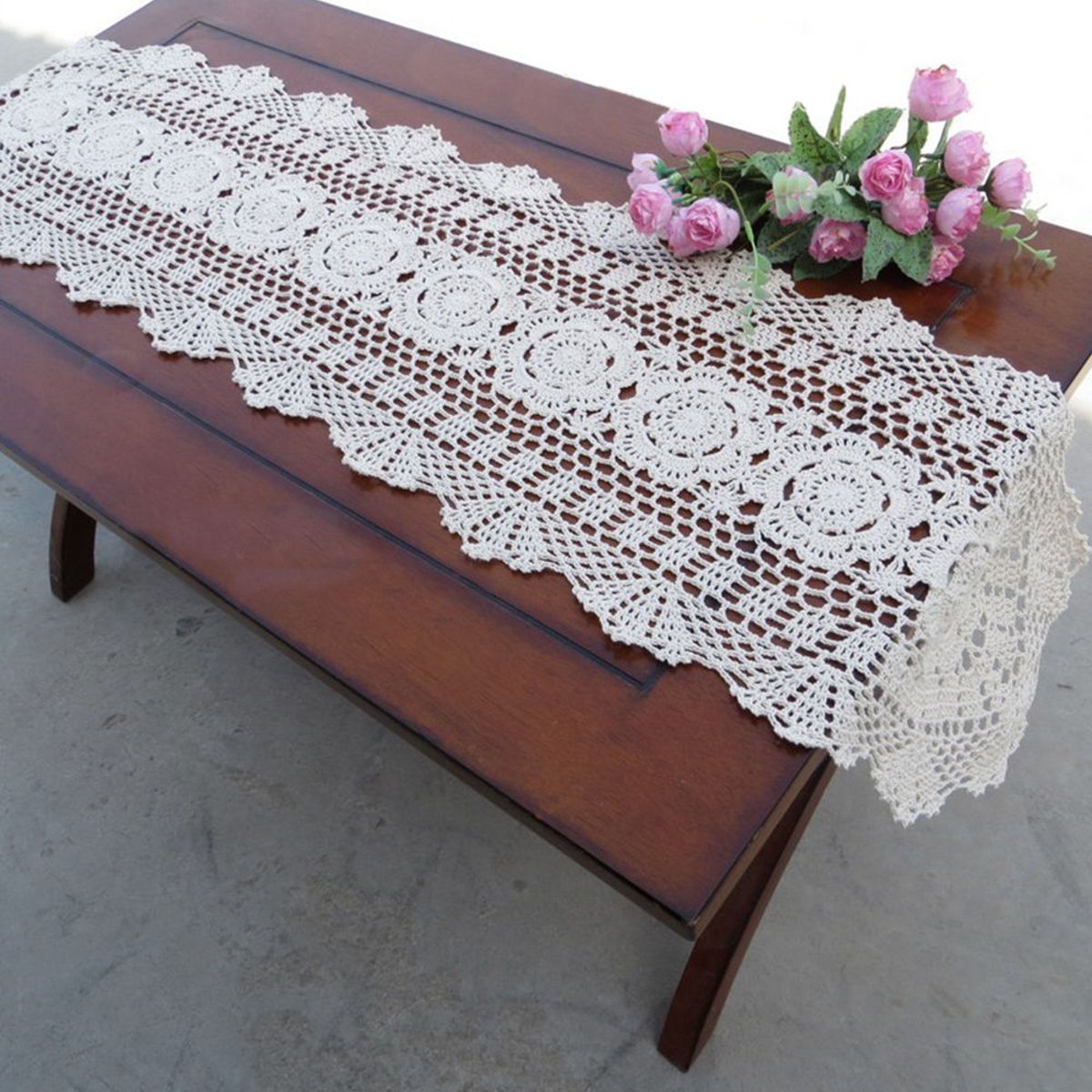 Vintage-Handmade-Table-Runner-Crochet-Hollow-Lace-Cotton-Desktop-Decoration-1751482
