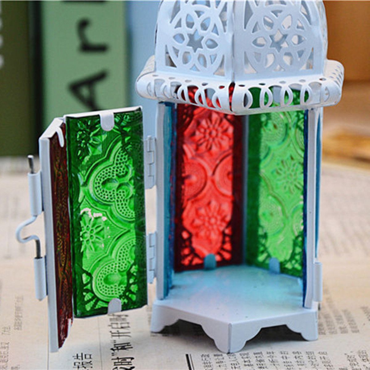 Vintage-Moroccan-Hollow-Iron-Lantern-Tea-Light-Hanging-Candle-Holder-Candlestick-1123913
