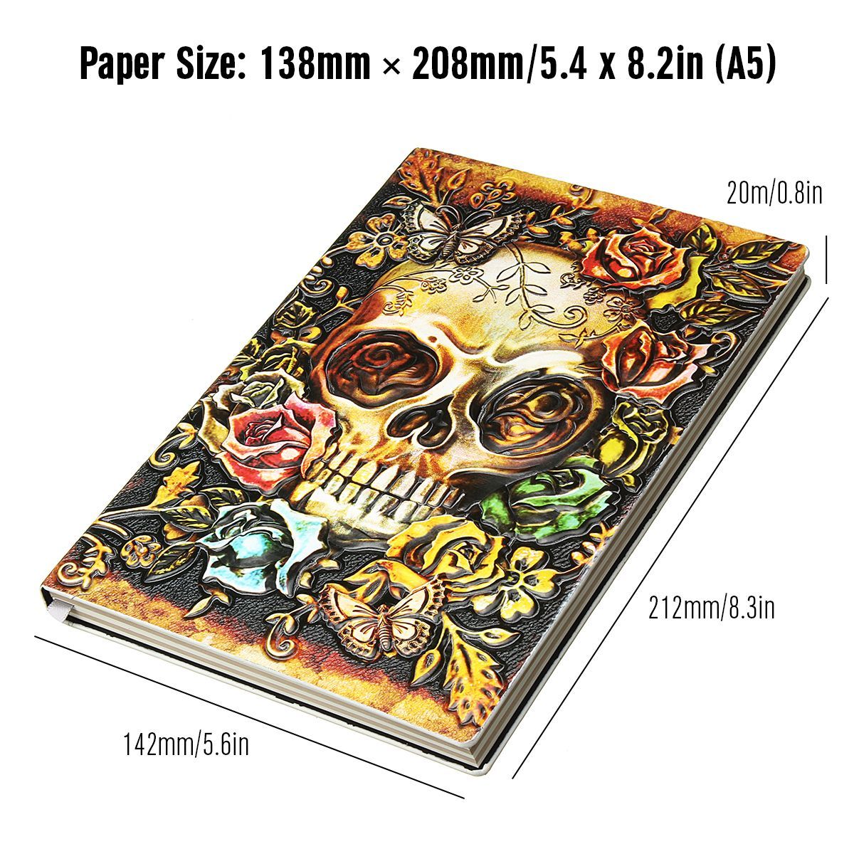Vintage-Pelief-PU-Halloween-A5-Notebook-Notepad-Paper-Journal-Diary-Book-Gift-1528171