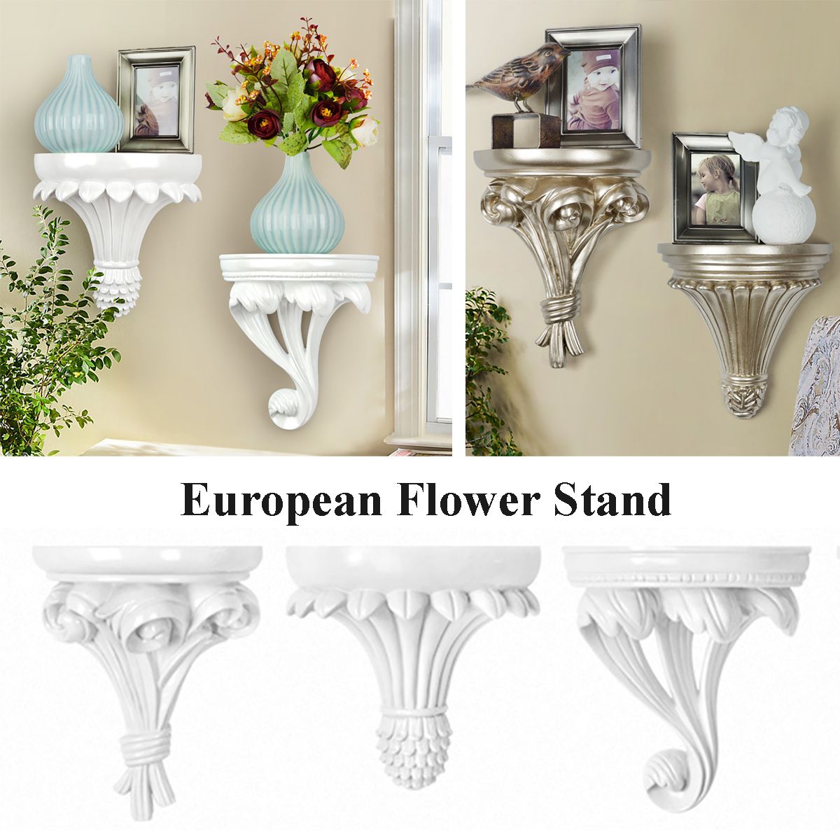 Wall-Hanging-European-Flower-Pot-Plaster-Corbel-Shelf-Art-Rococo-Shelf-Rack-1665728