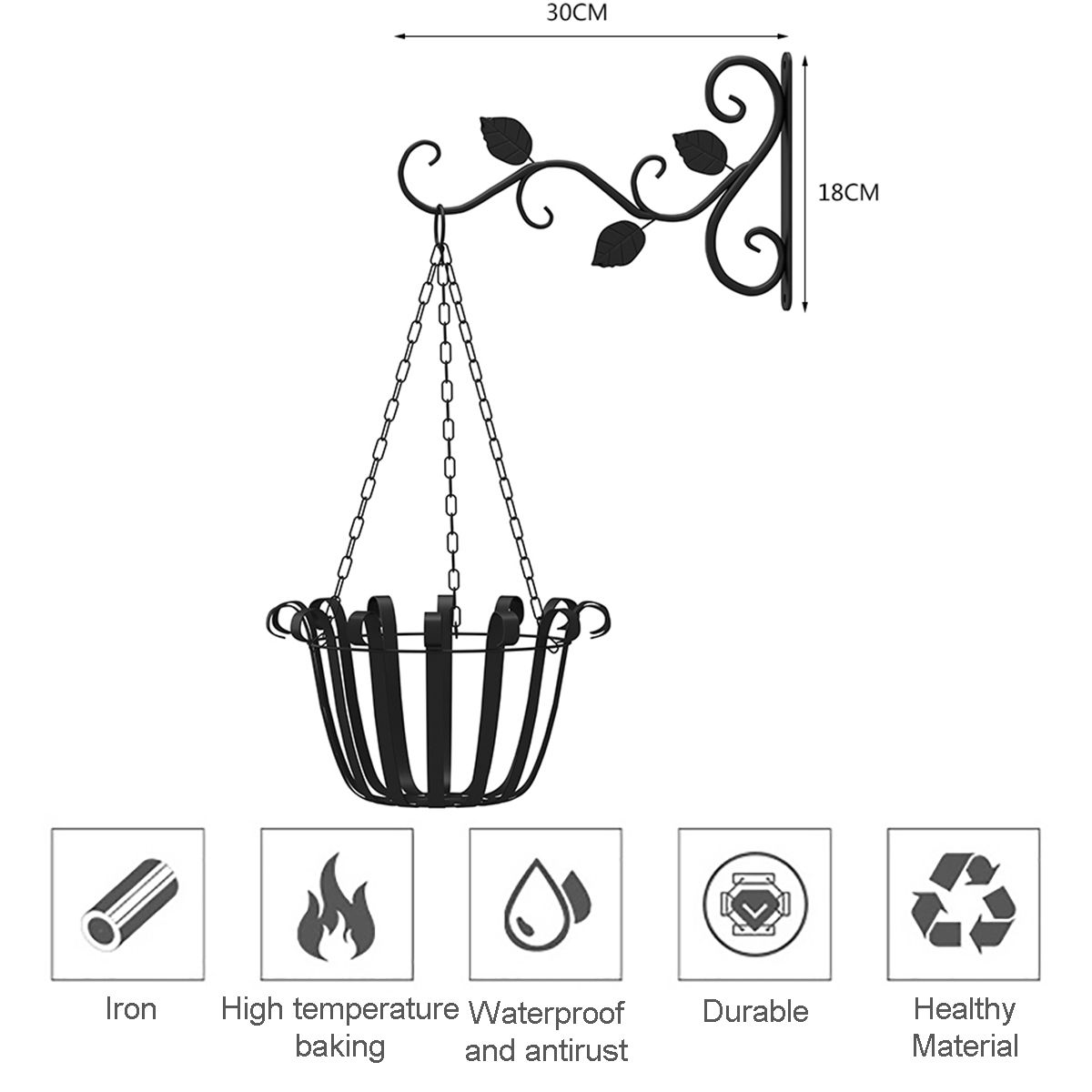 Wall-Hanging-Flower-Stand-Outdoor-Balcony-Hanging-Basket-Stand-Green-Radish-Hanger-Wrought-Iron-Hook-1718888