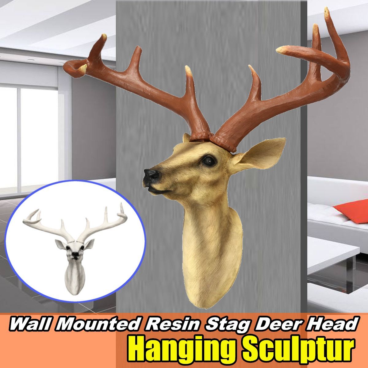 Wall-Mounted-Resin-Stag-Deer-Antlers-Head-Animal-Art-Hanging-Sculpture-Decorations-1544352