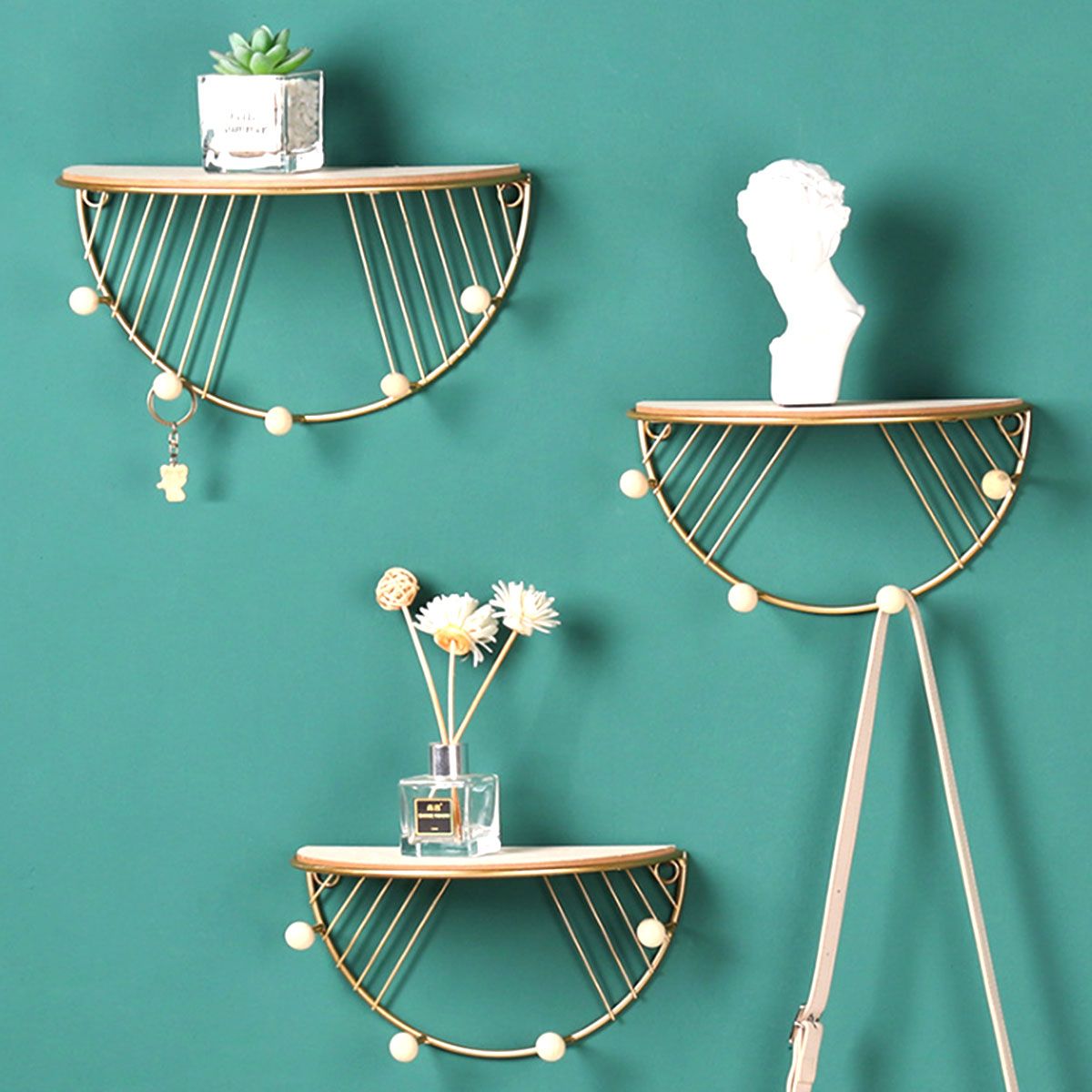 Wall-Mounted-Shelf-Retro-Wooden-Hook-Up-Metal-Wire-Rack-Storage-Display-Rack-1760411