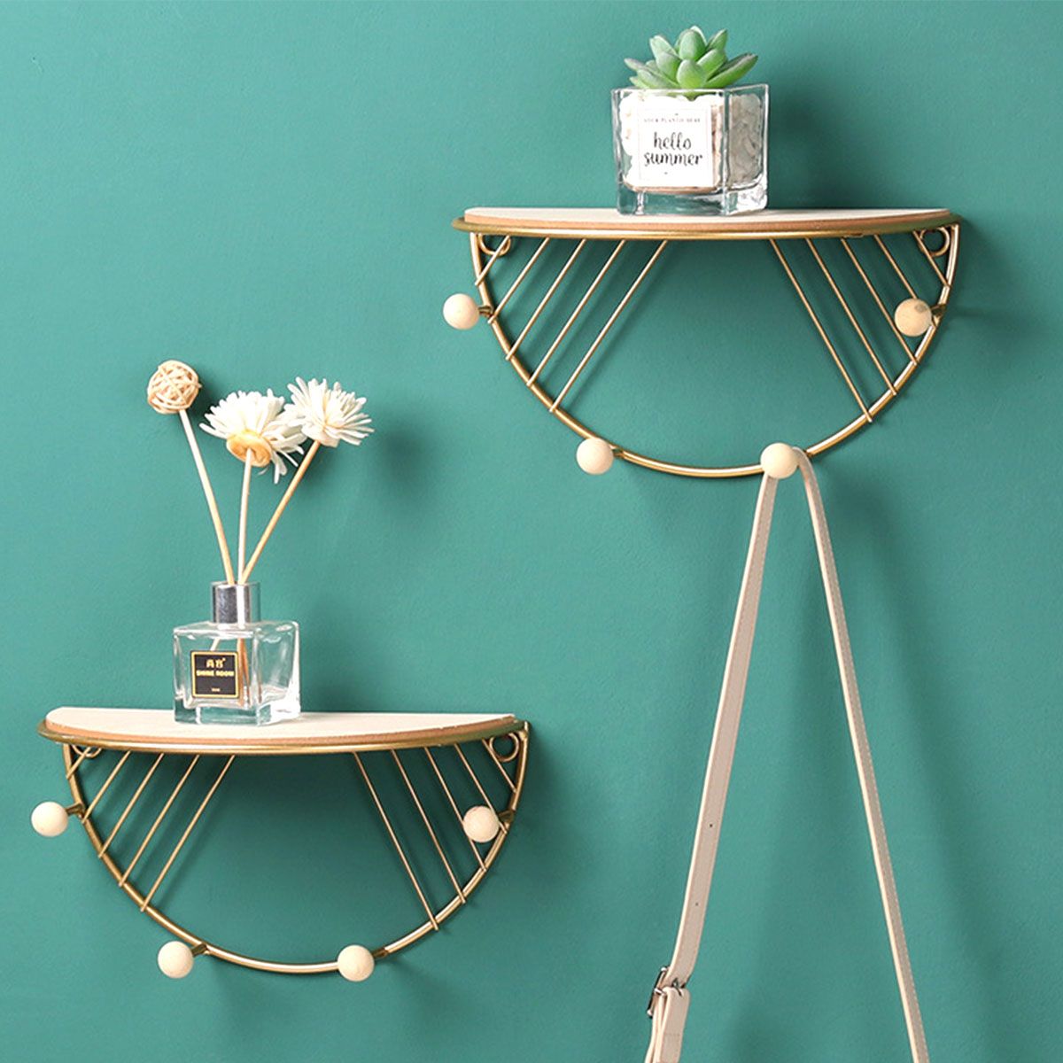 Wall-Mounted-Shelf-Retro-Wooden-Hook-Up-Metal-Wire-Rack-Storage-Display-Rack-1760411