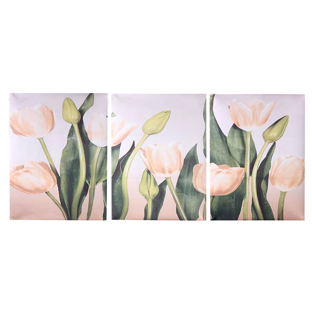 Wall-Unframed-Triptych-Flower-Tulip-Blossom-Canvas-Prints-Picture-Paintings-1639170