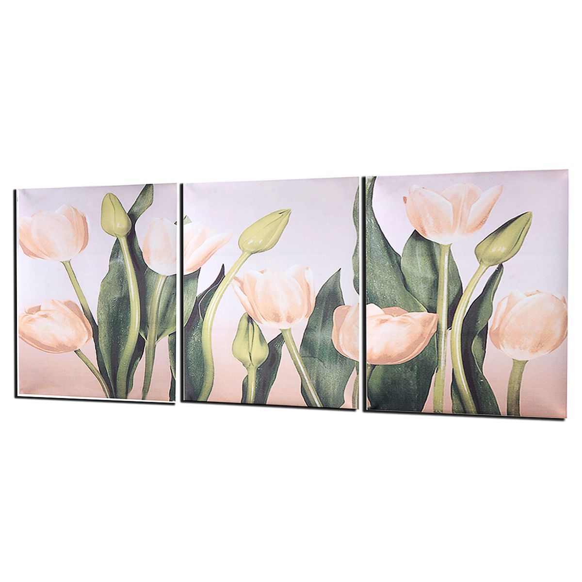 Wall-Unframed-Triptych-Flower-Tulip-Blossom-Canvas-Prints-Picture-Paintings-1639170