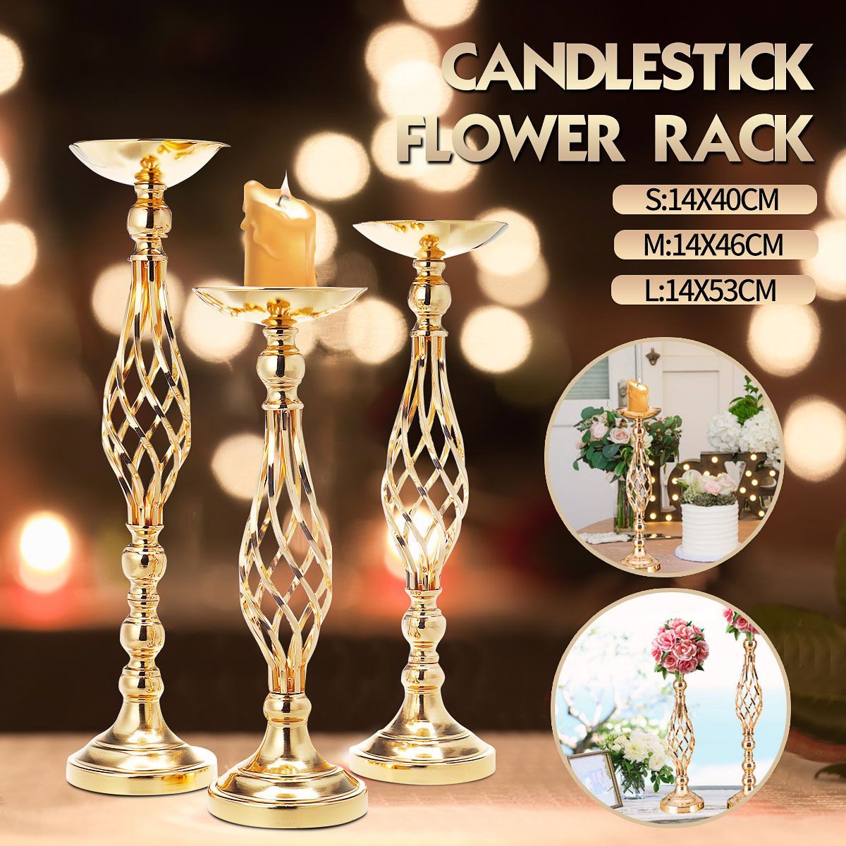 Wedding-Candle-Holder-Candlestick-Ornaments-Flower-Vase-Rack-Road-Lead-Decor-1684626