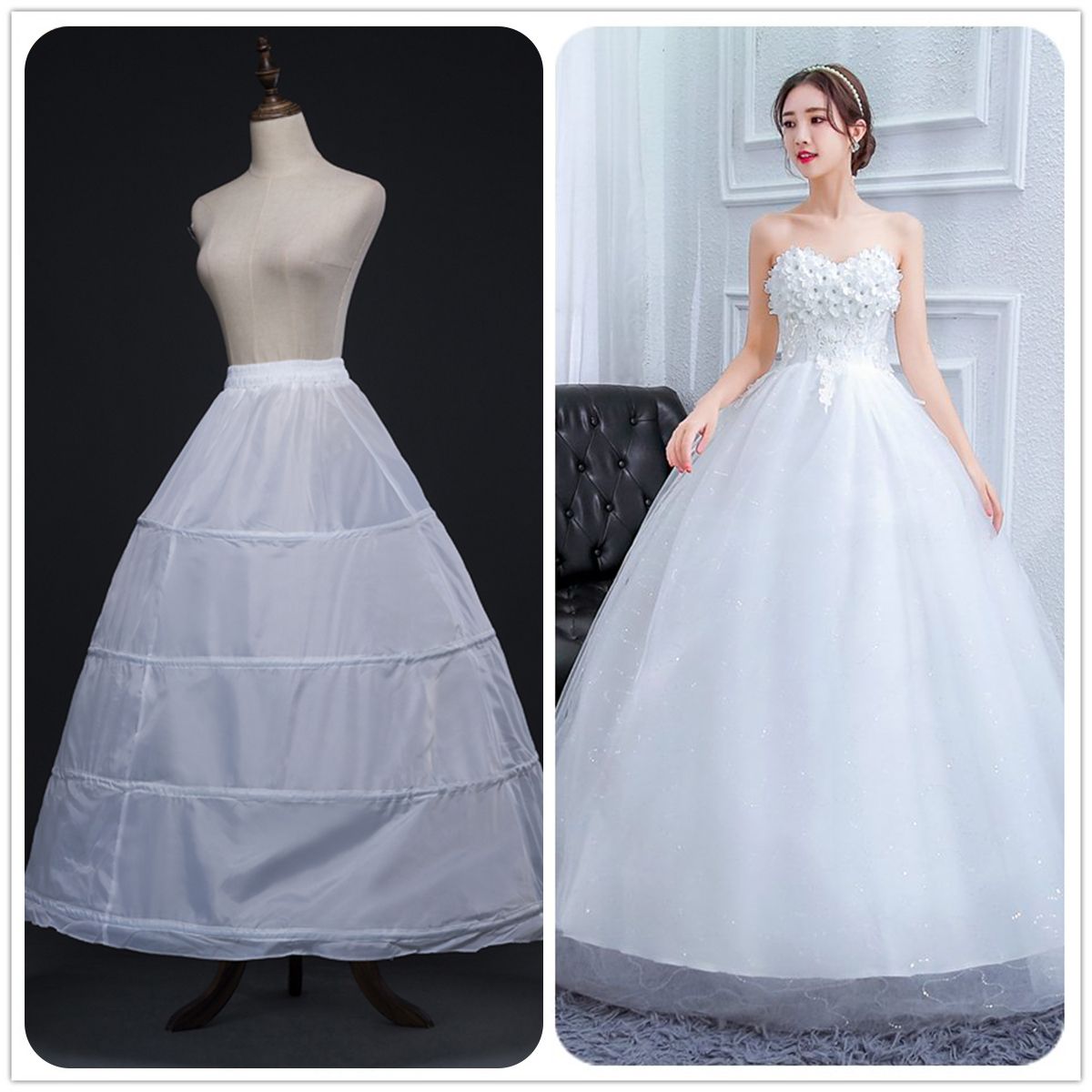 Wedding-Hoop-Hoopless-Crinoline-Petticoat-Underskirt-Dress-Crinoline-Slip-Skirt-Decorations-1495081