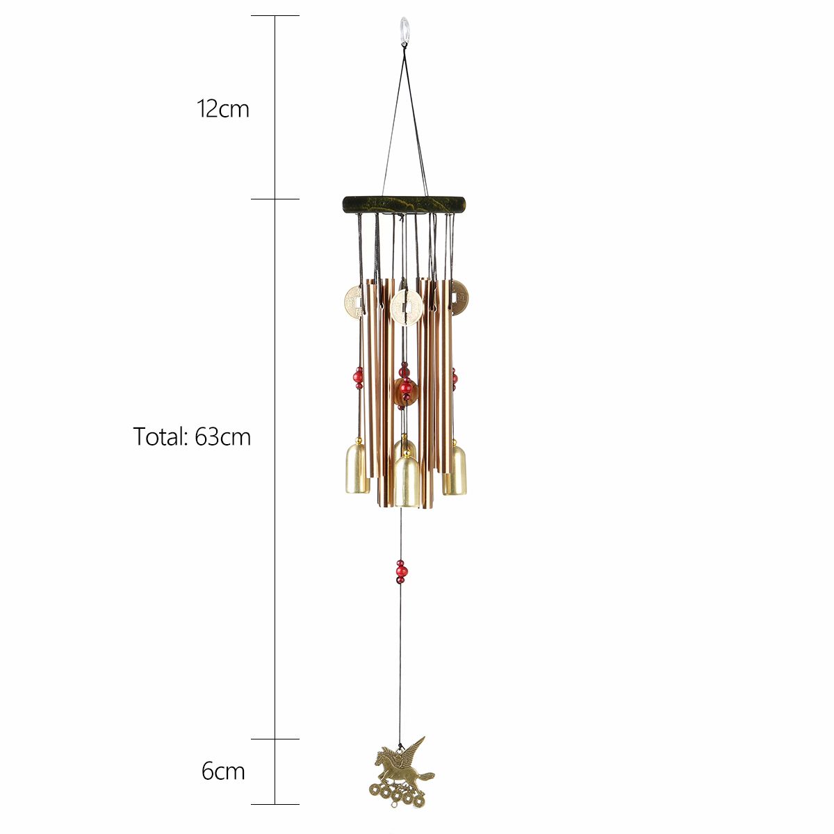 Wind-Chimes-Aluminum-Tubes-Large-Tone-Resonant-Bell-Chapel-Church-Garden-Decor-1683333