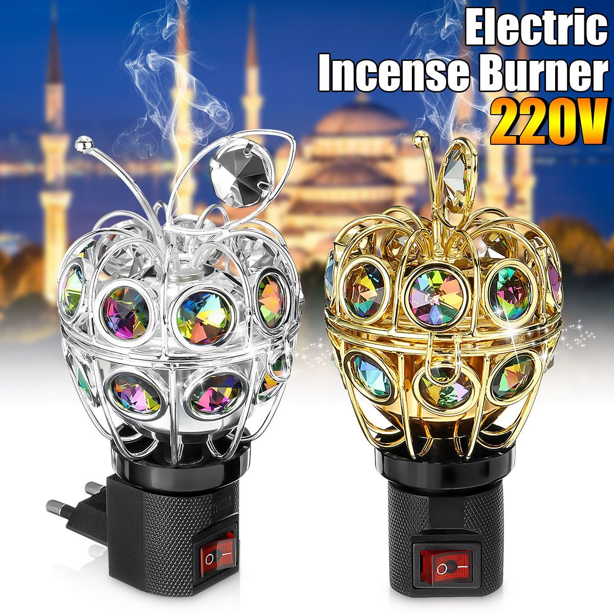 Wireless-Arabian-Incense-burner-Bakhoor-Electric-Metal-Eid-Traditional-EU-PLUG-1694344