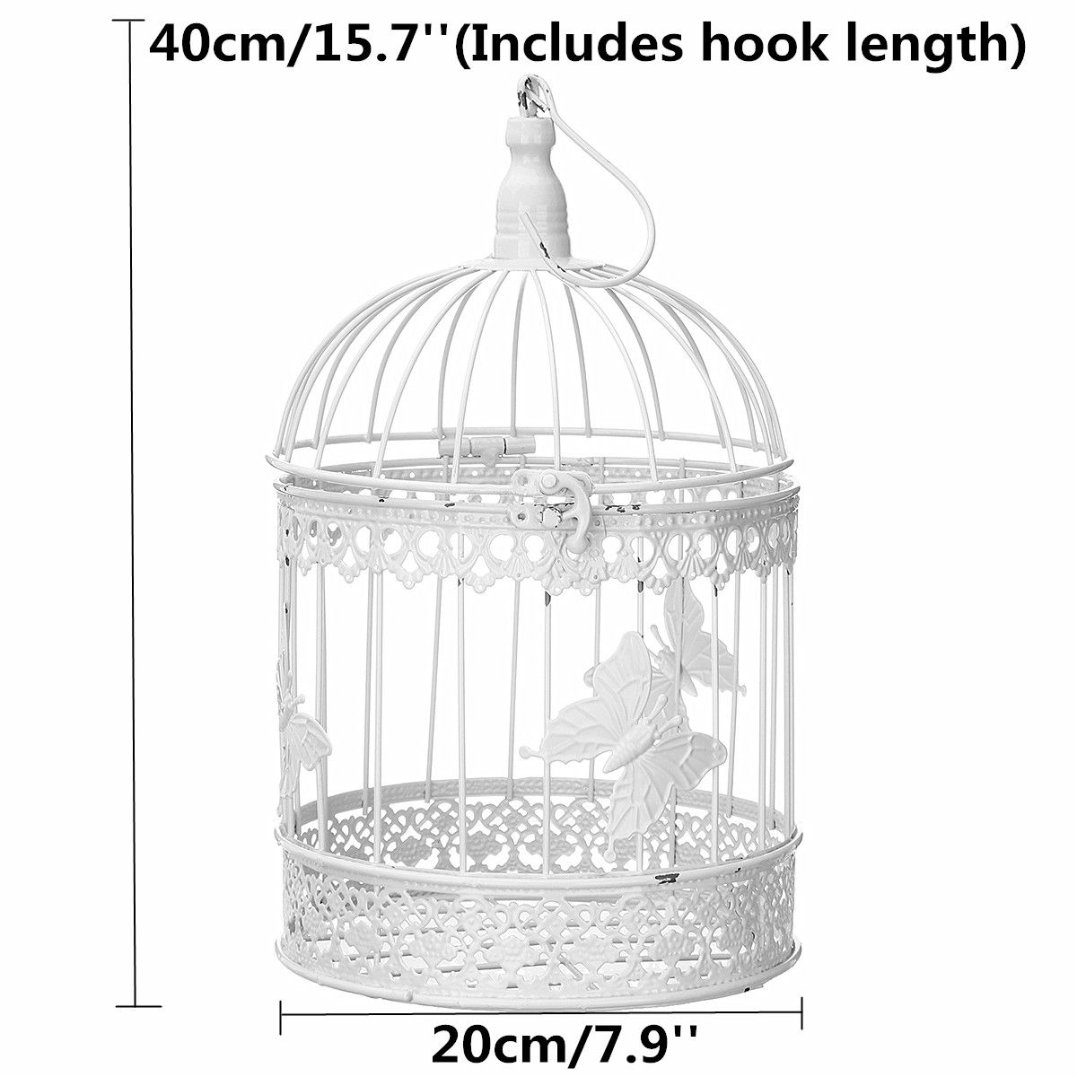 Wishing-Well-Bird-Cage-Wedding-White-Birdcage-Cards-Round-Box-Decorations-Ornaments-1557365