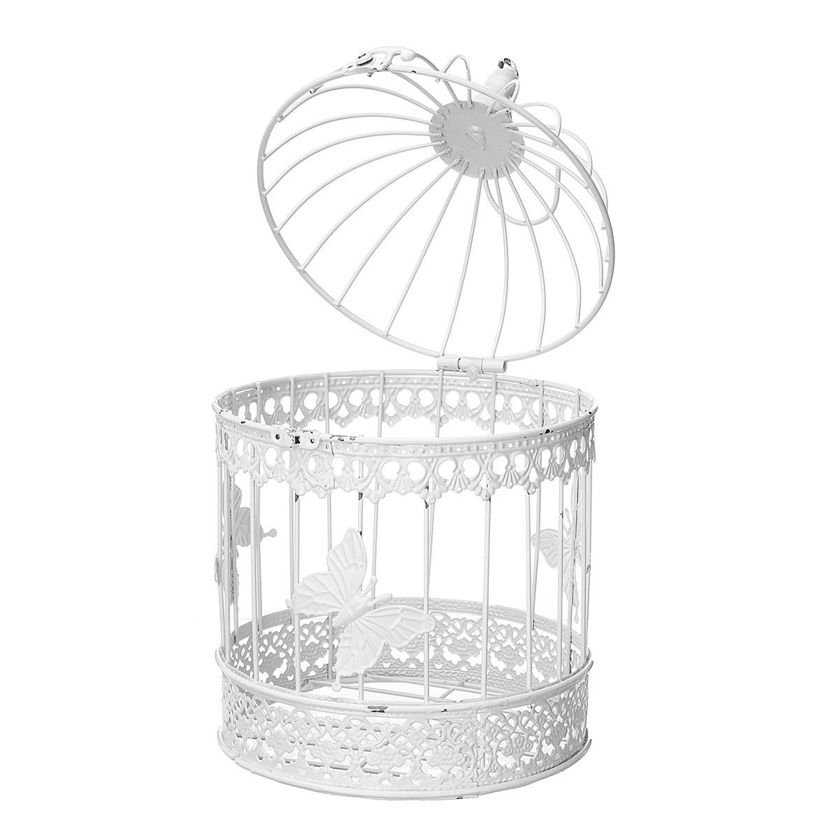 Wishing-Well-Bird-Cage-Wedding-White-Birdcage-Cards-Round-Box-Decorations-Ornaments-1557365