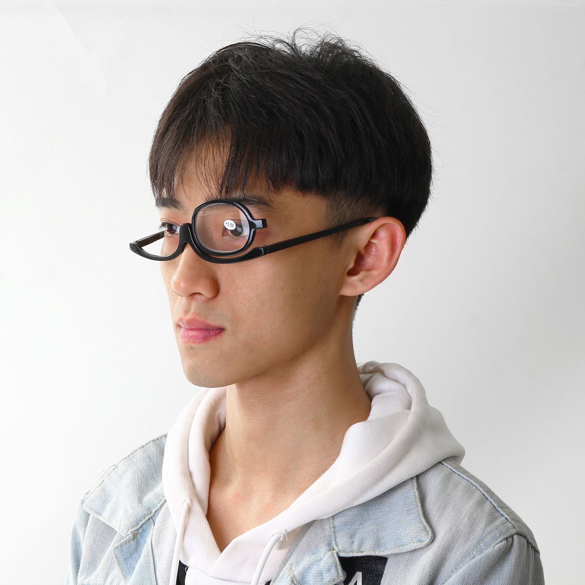 Women-Makeup-Magnifying-Reading-Glasses-Flip-Lens-Make-Up-Eye-Glasses-100--400-1399204