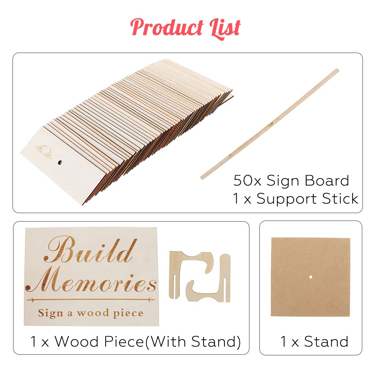 Wood-Wedding-Guest-Signature-Sign-Board-Sheet-Set-Scrapb-Book-Wooden-Album-Birthday-Party-Craft-1355297