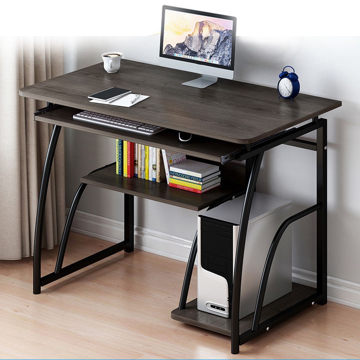 Wooden-Computer-Desk-Study-Laptop-PC-Workstation-Writing-Tray-Table-Home-Office-Desk-1740291