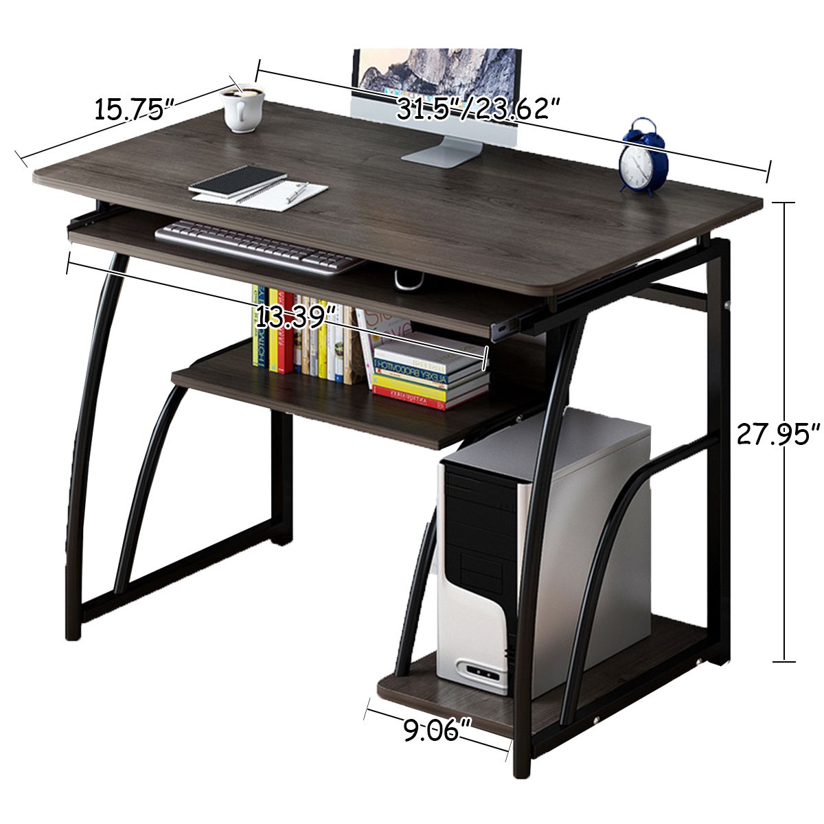 Wooden-Computer-Desk-Study-Laptop-PC-Workstation-Writing-Tray-Table-Home-Office-Desk-1740291