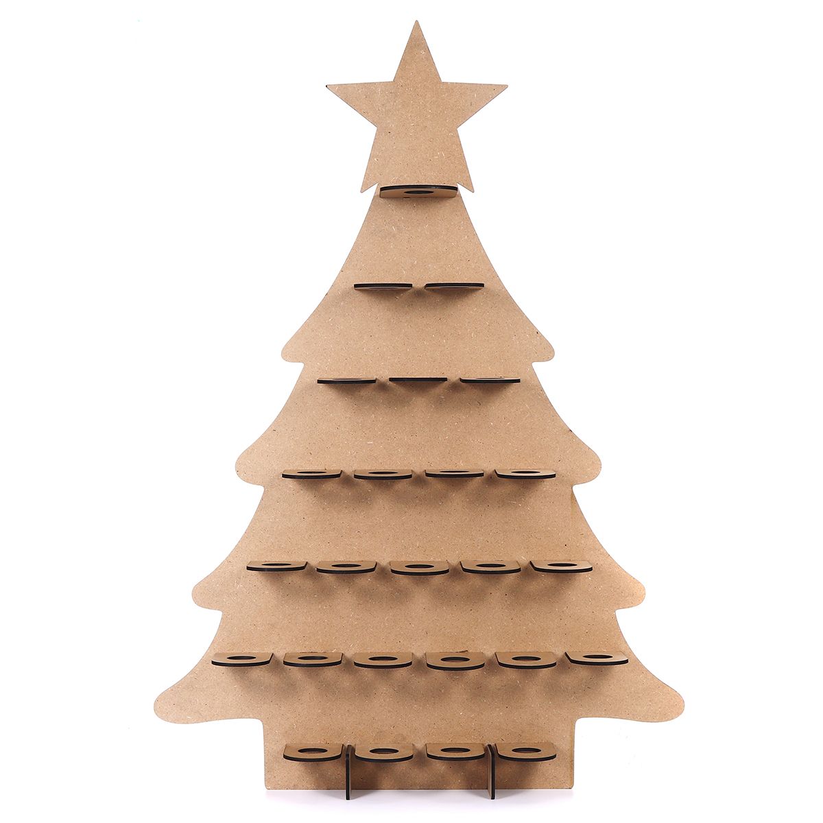 Wooden-Family-Advent-Calendar-Christmas-Tree-25-Chocolates-Stand-Rack-DIY-Decorations-1458960