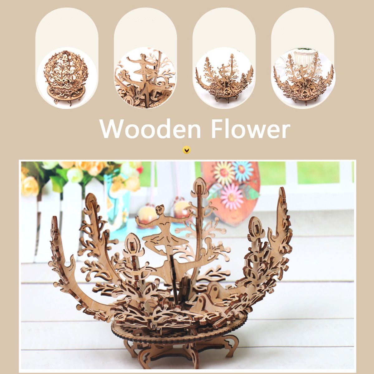 Wooden-Mechanical-Transmission-Flower-DIY-Home-Decorations-1629186