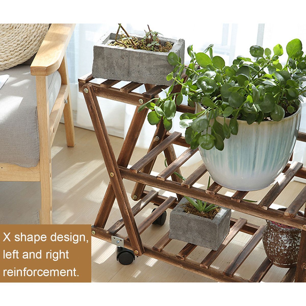 Wooden-Plant-Flower-Pot-Stand-Shelf--Indoor-Outdoor-Garden-Planter-With-Wheels-1652395