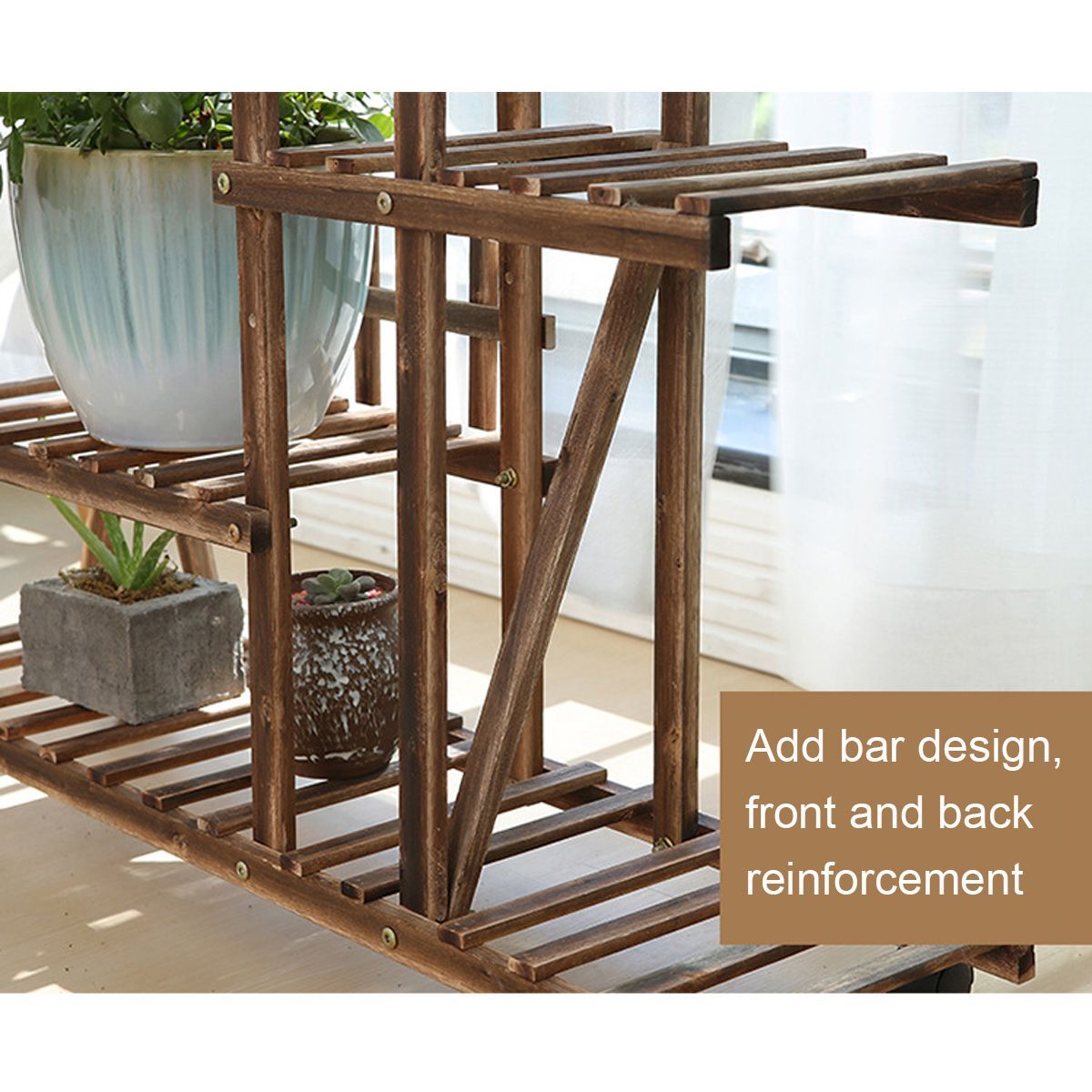 Wooden-Plant-Flower-Pot-Stand-Shelf--Indoor-Outdoor-Garden-Planter-With-Wheels-1652395