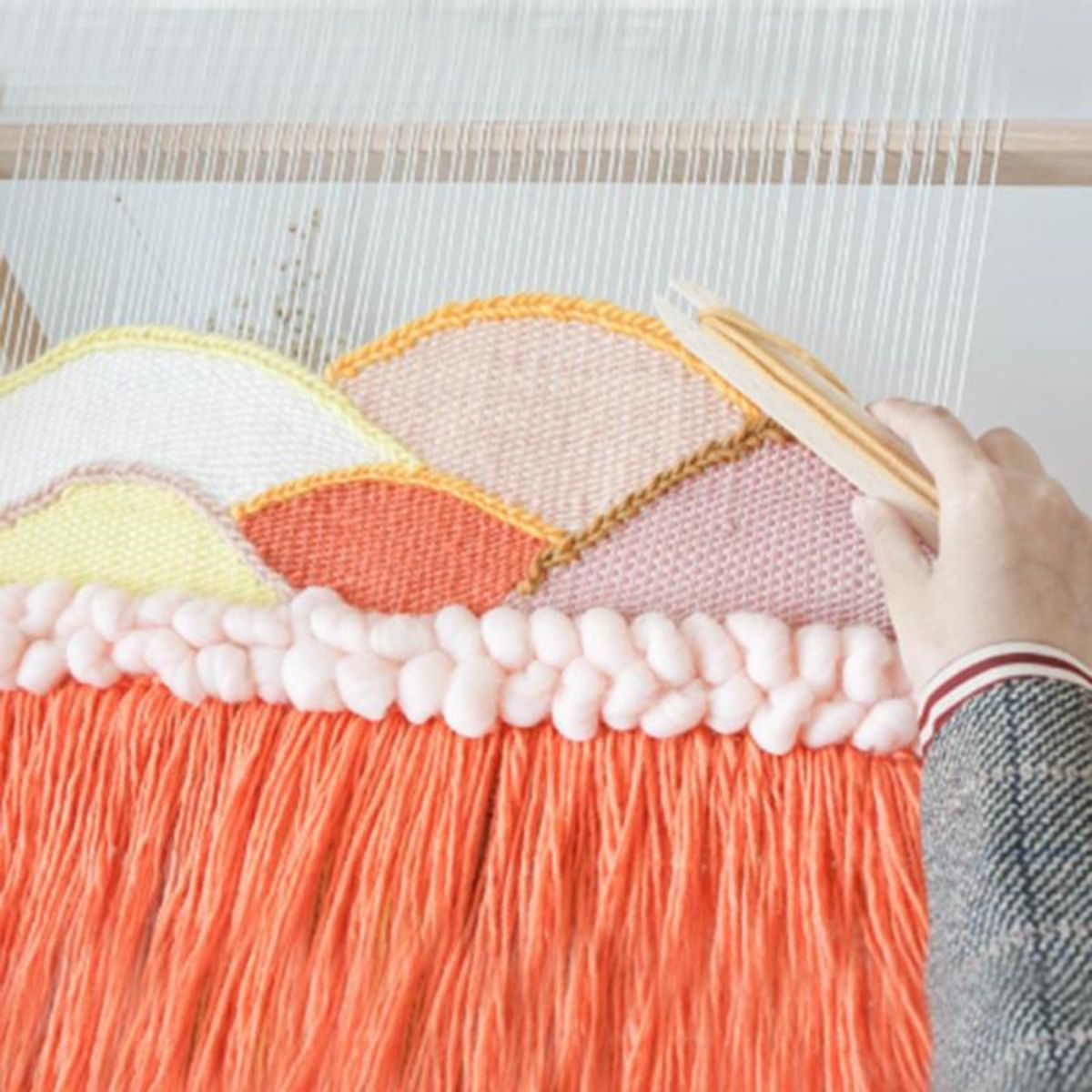Wooden-Weaving-Loom-Tapestry-Knitting-Machine-Play-Toys-Kid-DIY-Craft-Kit-Gift-1632626