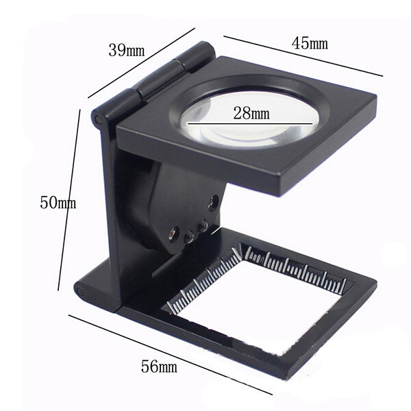 10X-Zinc-Alloy-Black-Metal-Folding-Mini-Magnifier-with-Scale-Pouch-969325