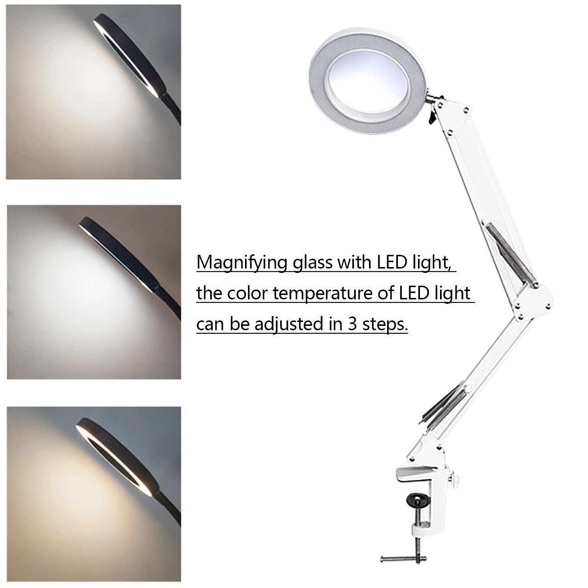 5X-Illuminated-Magnifier-USB-3-Colors-LED-Glass-Table-LampSkincare-Beauty-Tool-1653993