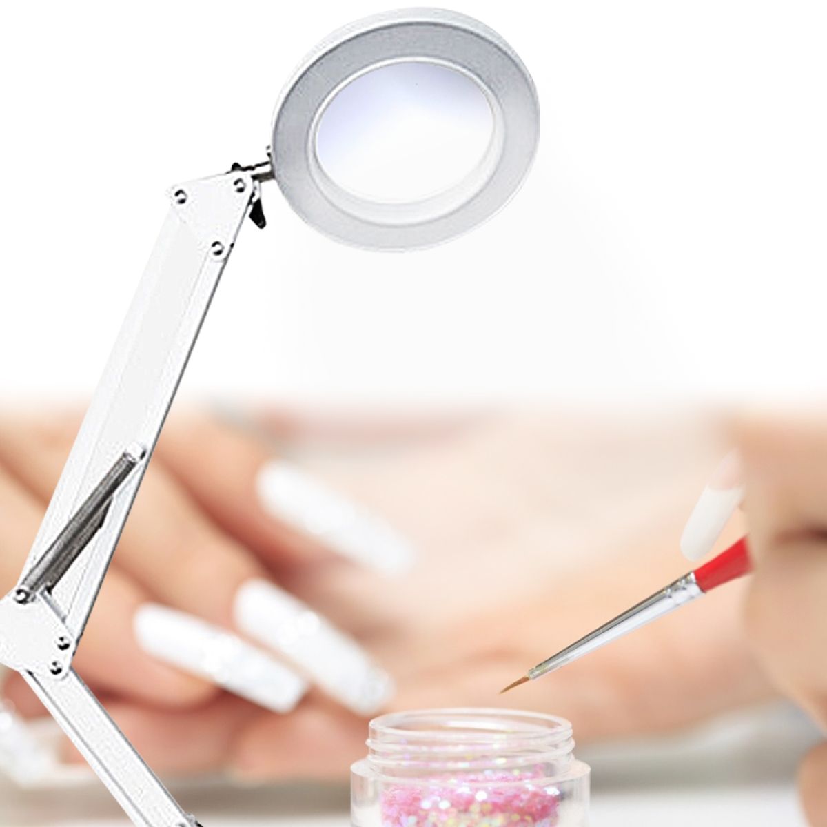 5X-Illuminated-Magnifier-USB-3-Colors-LED-Glass-Table-LampSkincare-Beauty-Tool-1653993