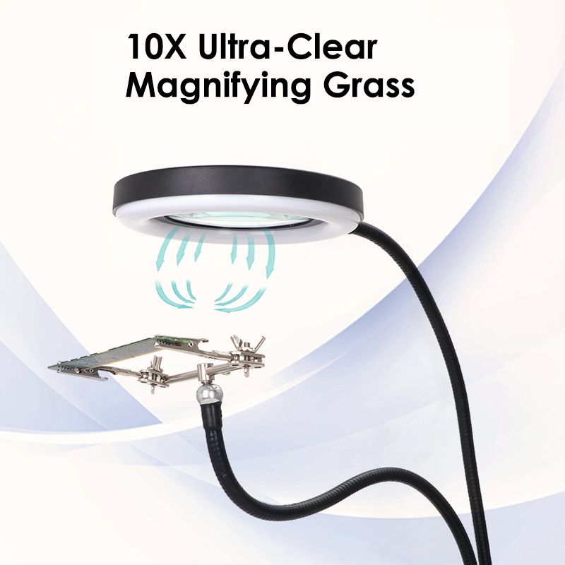6-Inches-360deg-10X-Magnifier-LED-Light-Lamp-Desk-Magnifying-Glass-with-Clamp-USB-Charging-1715013