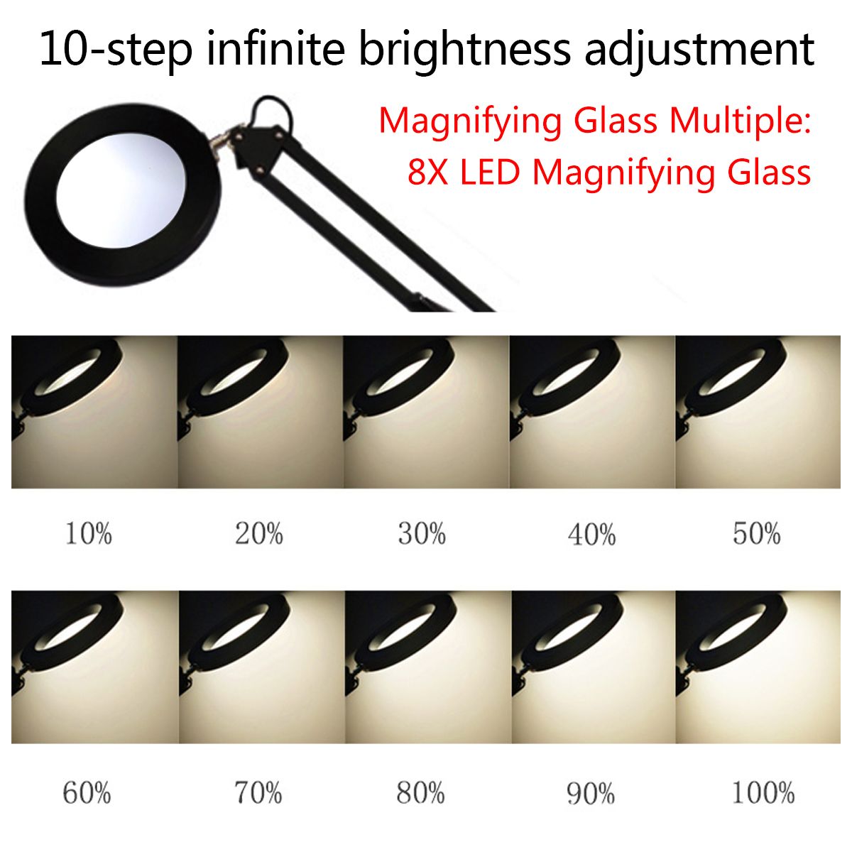 8X-Illuminated-Magnifier-USB-3-Colors-LED-Glass-Table-LampSkincare-Beauty-Tool-1653994