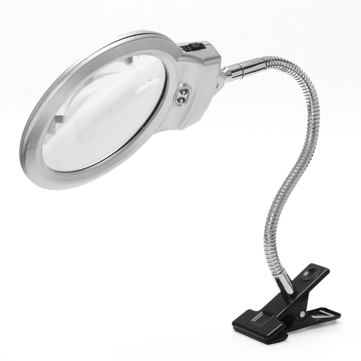 New-25-x-90MM-5-x-22MM-2-LED-Lighted-Table-Top-Desk-Magnifier-Magnifying-Glass-with-Clamp-1075605