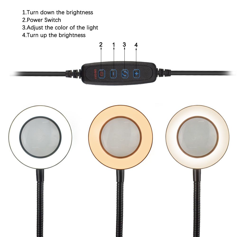 YG-809-1-5X-Magnifying-Lamp-Illuminated-Desktop-Magnifier-LED-Lamp-with-81mm-Clamp-Swivel-Arm-or-Rea-1612755