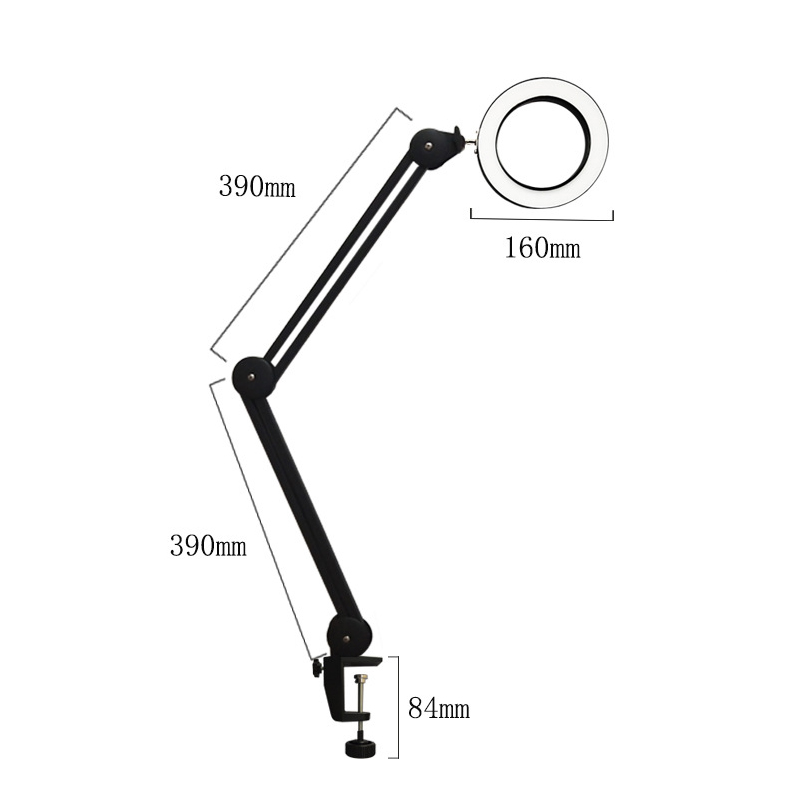 YG-810-2-8X-780mm-Magnifying-Lamp-Illuminated-Desktop-Magnifier-LED-Lamp-with-84mm-Clamp-Swivel-Arm--1612934