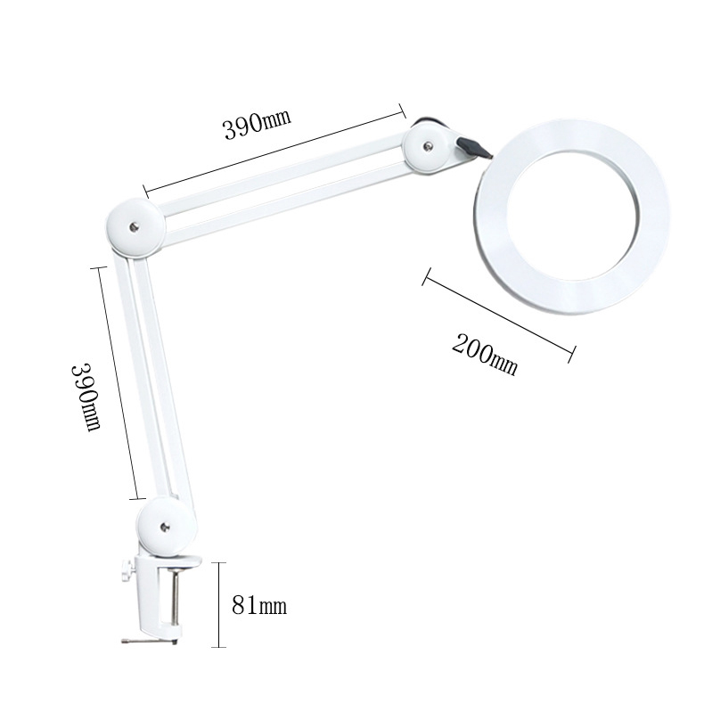 YG-811-1-8X-780mm-Magnifying-Lamp-Illuminated-Desktop-Magnifier-14W-LED-Lamp-with-81mm-Clamp-Swivel--1612935