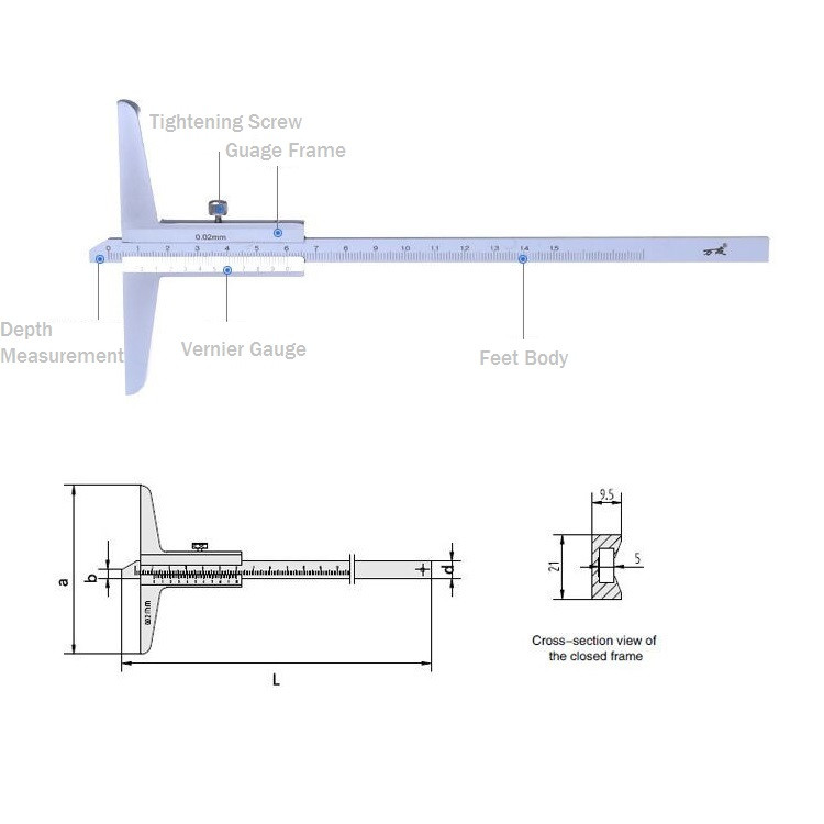 0-150mm-0-200mm-0-300mm-Stainless-Steel-Depthometer-Depth-Gague-Indicator-Caliper-1036558