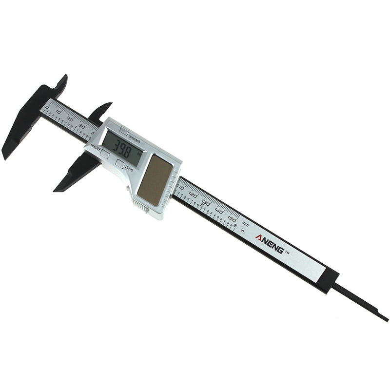 ANENG-150mm-6inch-Solar-Power-Digital-Vernier-Caliper-Carbon-Fiber-Composite-Micrometer-Gauge-Meter--1224559