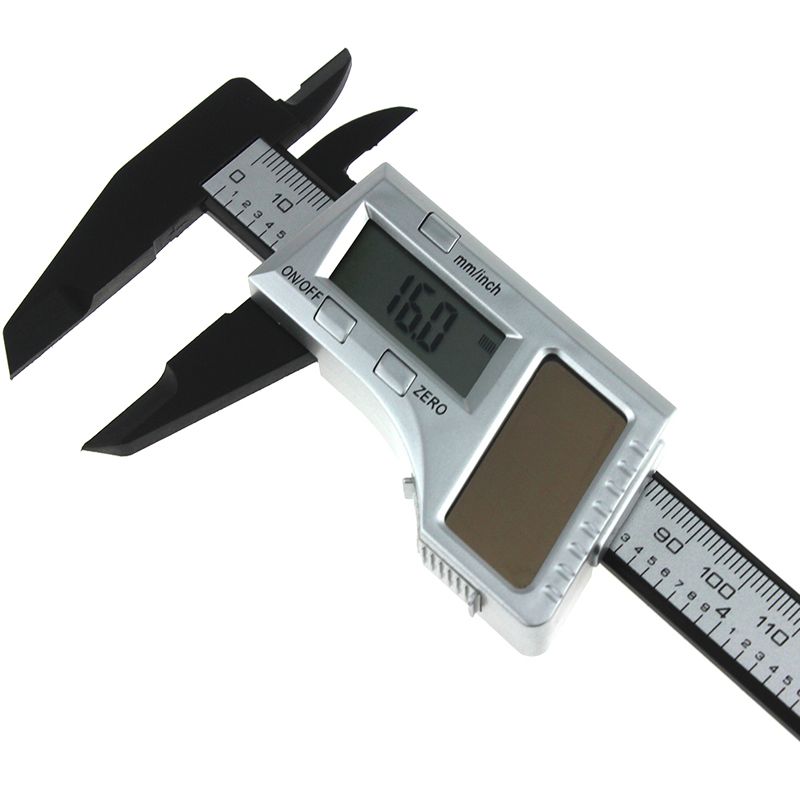 ANENG-150mm-6inch-Solar-Power-Digital-Vernier-Caliper-Carbon-Fiber-Composite-Micrometer-Gauge-Meter--1224559