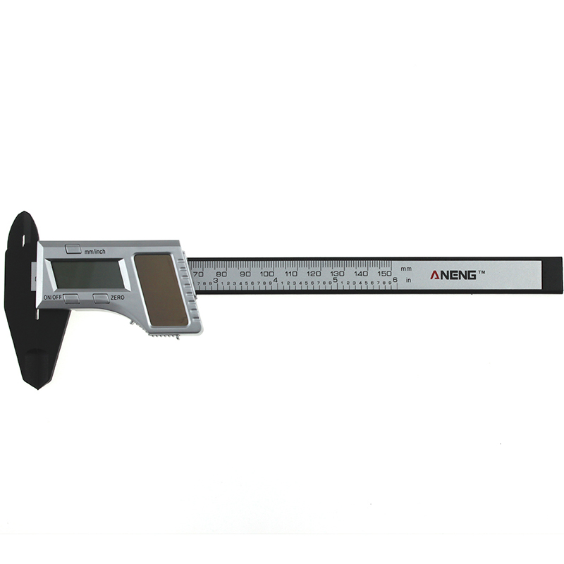 ANENG-150mm-6inch-Solar-Power-Digital-Vernier-Caliper-Carbon-Fiber-Composite-Micrometer-Gauge-Meter--1224559