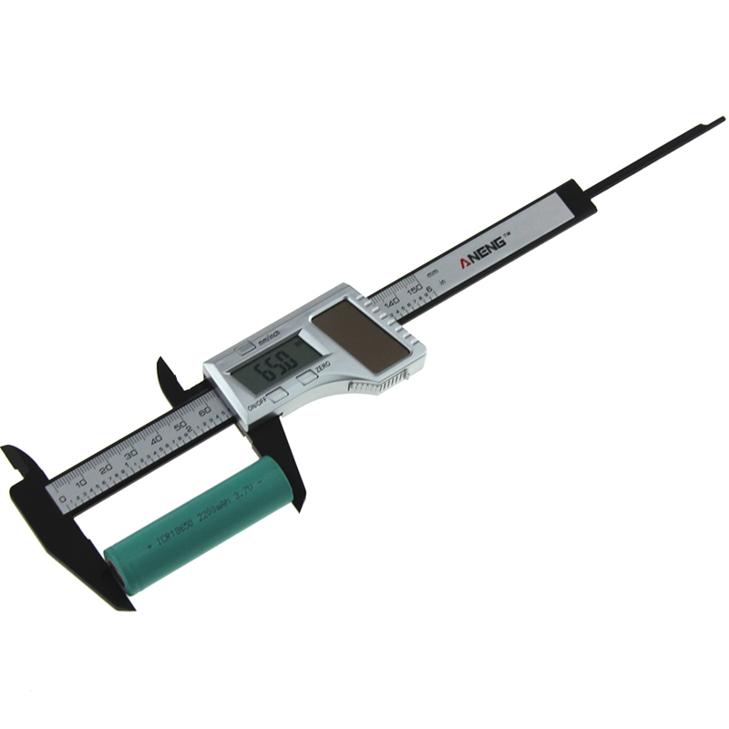 ANENG-150mm-6inch-Solar-Power-Digital-Vernier-Caliper-Carbon-Fiber-Composite-Micrometer-Gauge-Meter--1224559