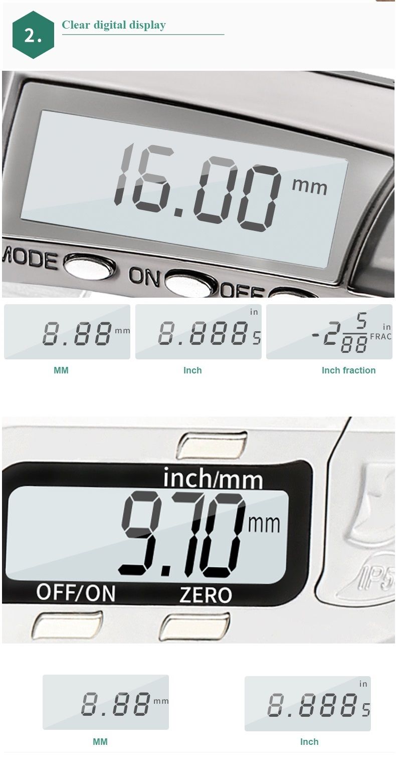 DANIU-Digital-Display-Stainless-Steel-Caliper-0-150MM-164-Fraction--Inch--Millimeter-IP54-Waterproof-1410553