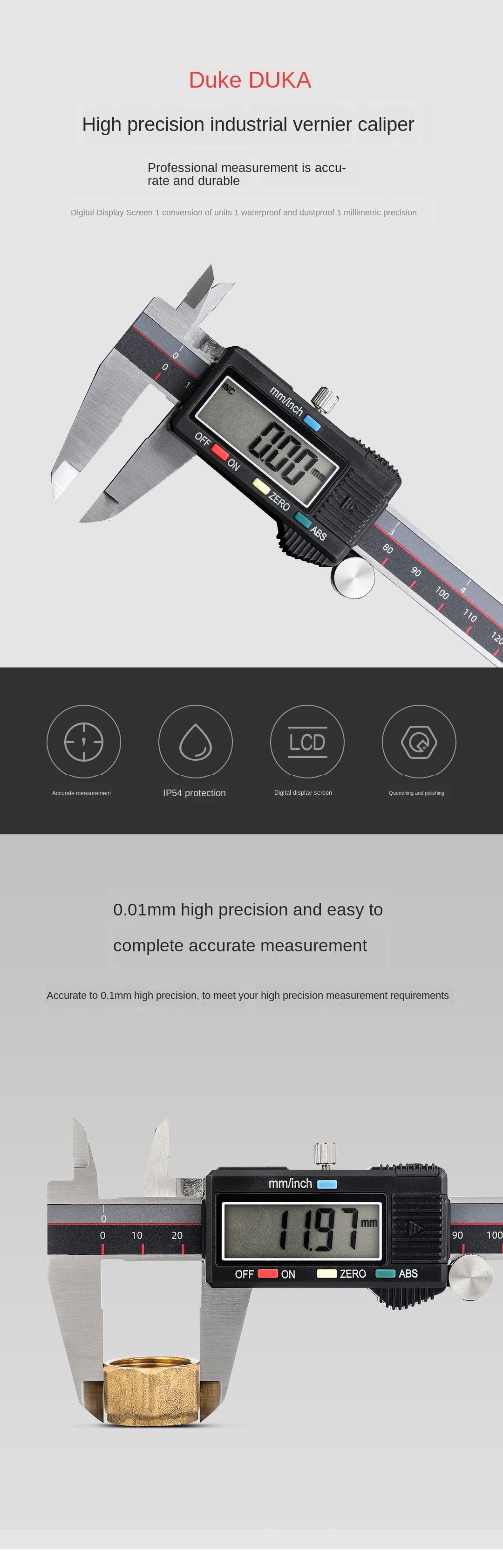 DUKA-CA2-Digital-Caliper-150mm-6-inch-LCD-Digital-Screen-Electronic-Vernier-Calipers-Micrometer-Accu-1733160